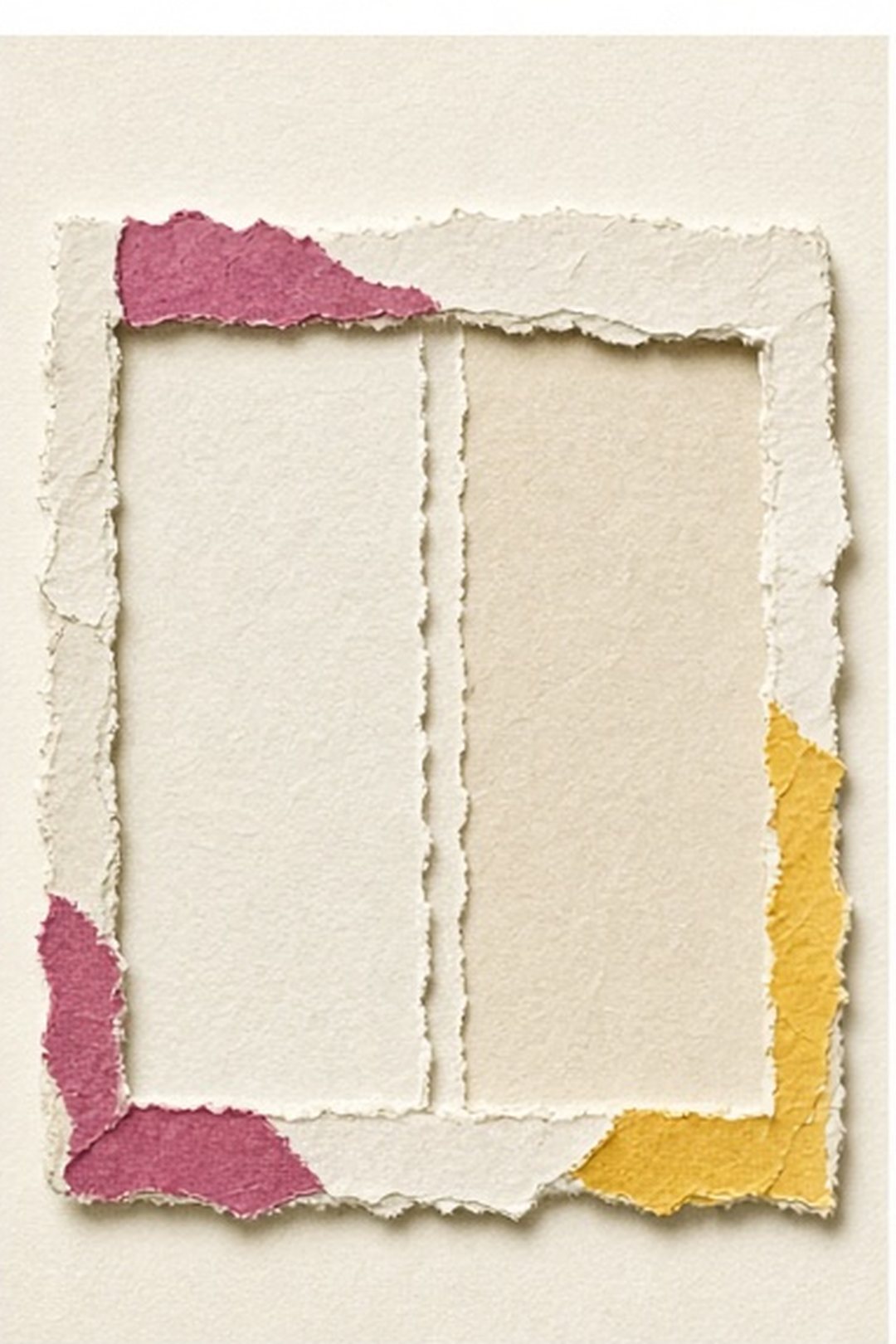 Paper mosaic showing the app and website as two adjacent spaces